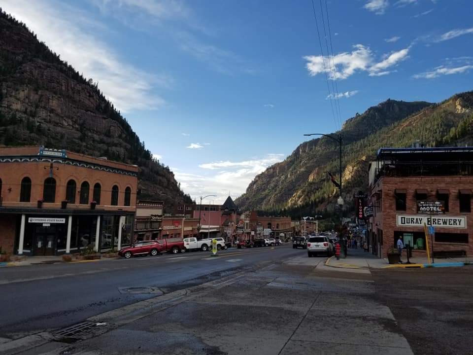 Western mountain Town Ouray Colorado 
